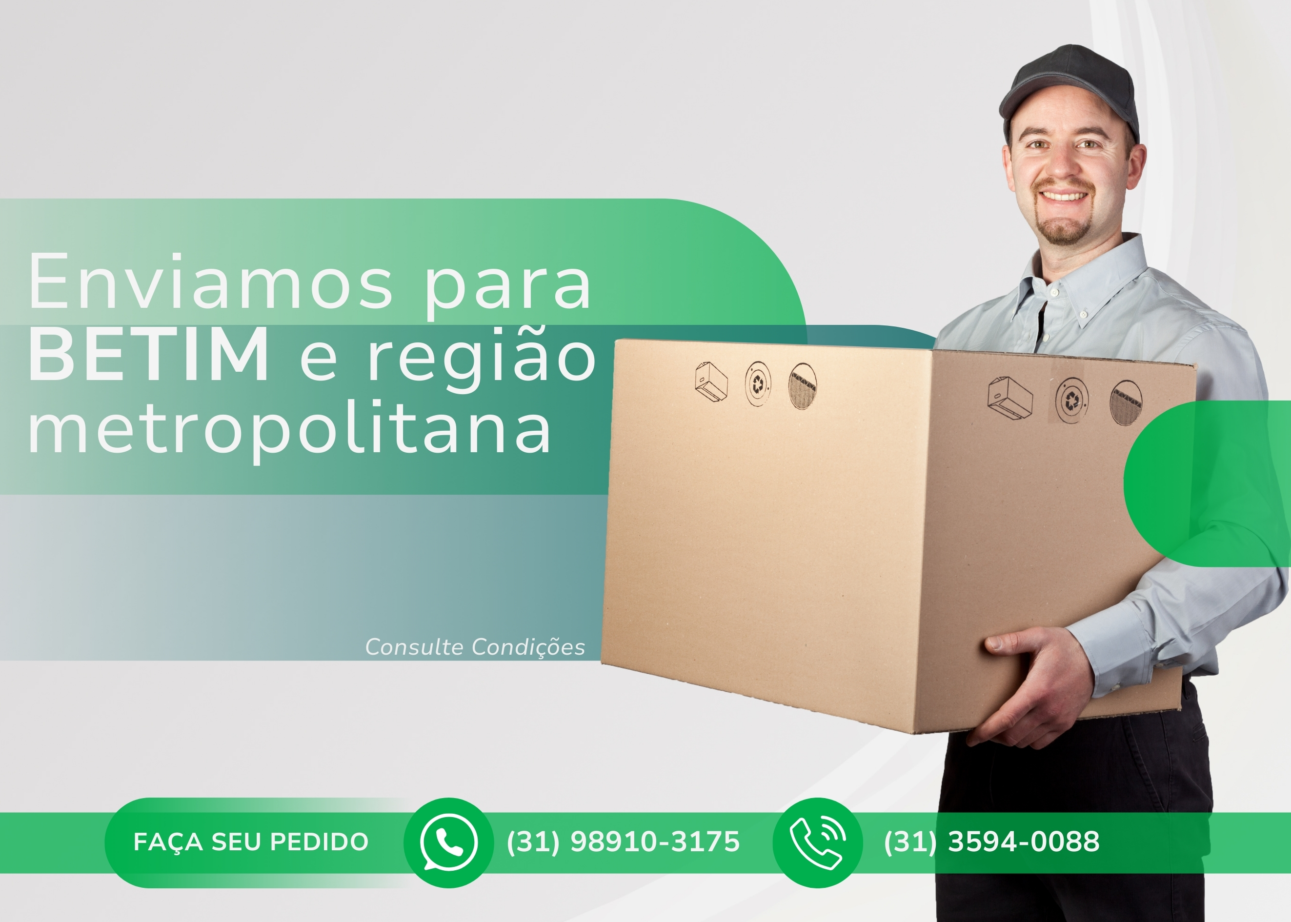 Entregamos em belo horizonte e região